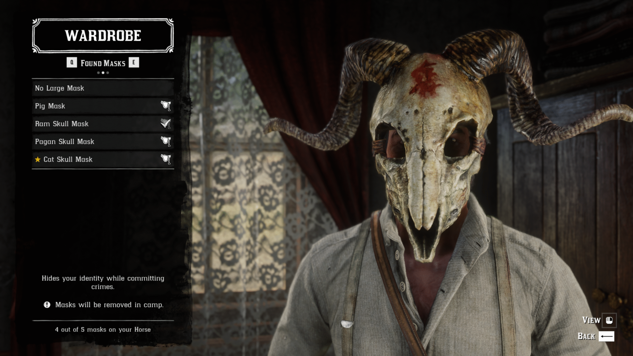 Secret Masks In RDR2 That You Missed - The Golden Neck